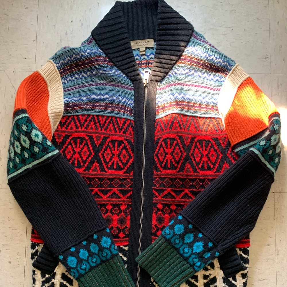Burberry Winter ZIP Up Sweater